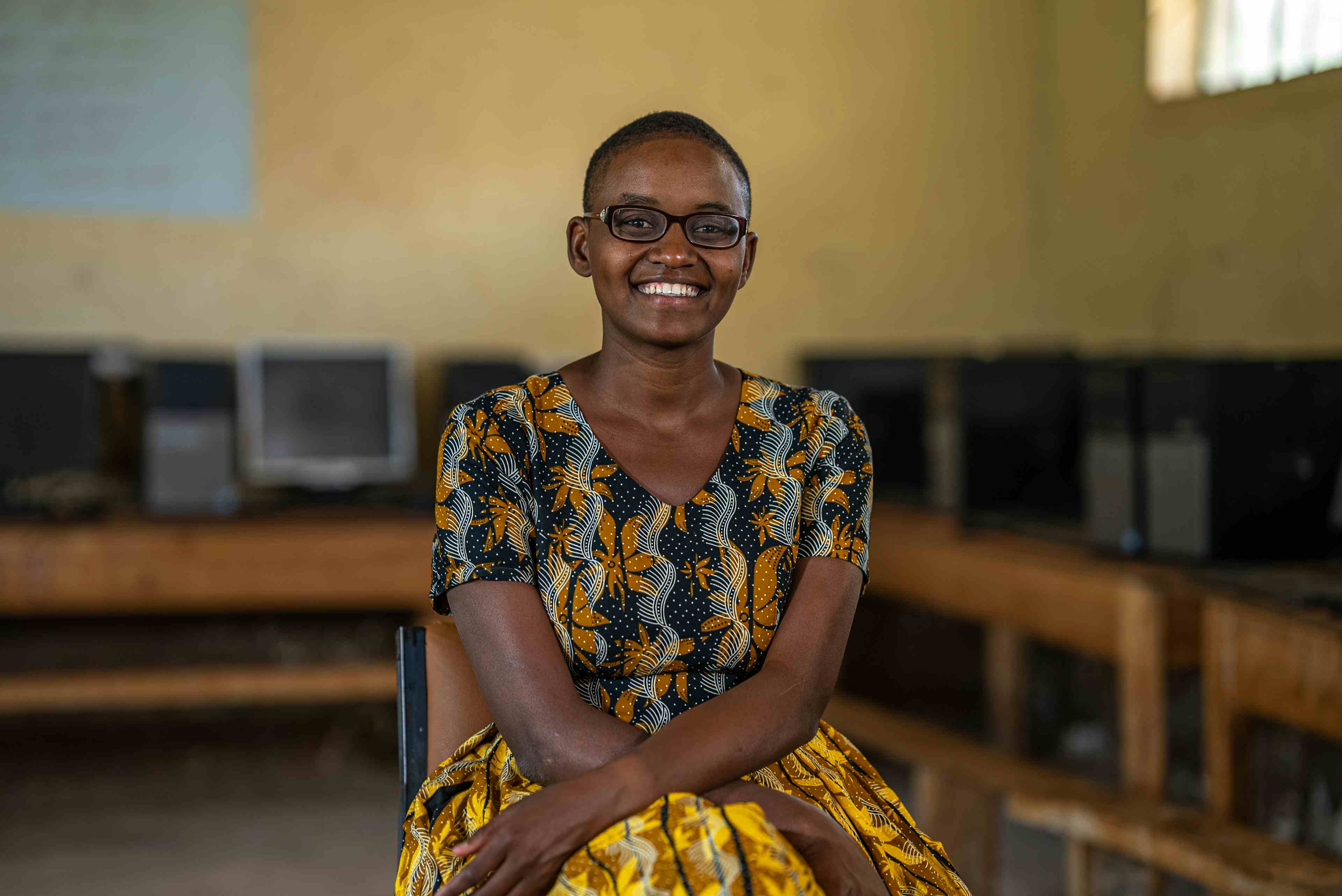 Nelly Cheboi at Barina Primary School - Image By CNN