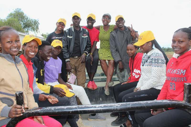 TechLit Africa team sitting in a truck