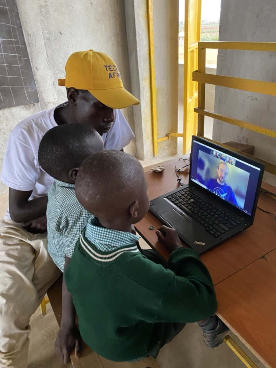 Remote minecraft with Nasa at Zawadi Yetu Mogotio