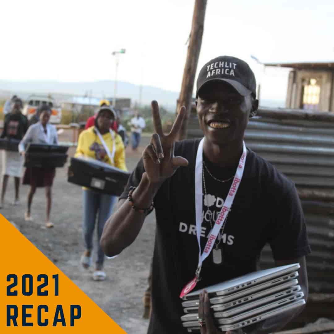 Musician Dogo Flower repurposing old electronics with TechLit Africa team